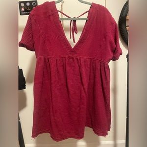 Red Dress with pockets!!